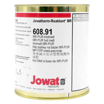 JOWAT Jowatherm-Reaktant 608.91 Monomer-reduzierter PUR-Hotmelt, Granulat, ungefüllt, weiß